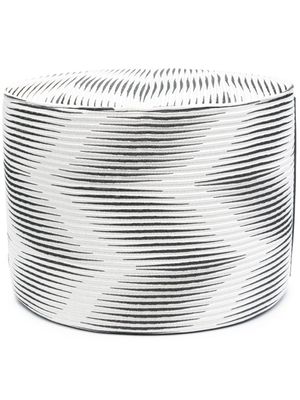 Missoni Home tabouret à motif zigzag - Noir