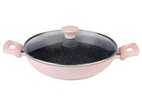 SILVERCREST Pan met deksel 28 cm (Lichtroze)