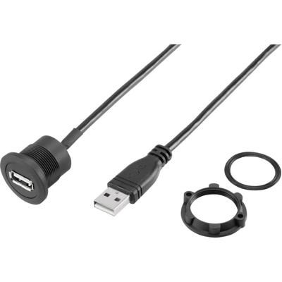 TRU COMPONENTS USB-19-BK USB A inbouwbus 2.0 Bus, inbouw Inhoud: 1 stuk(s)