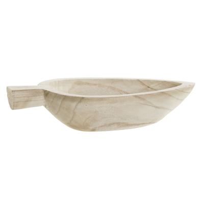ITEM Tafeldecoratie schaal - blad - hout - 39 cm - decoratief - praktisch