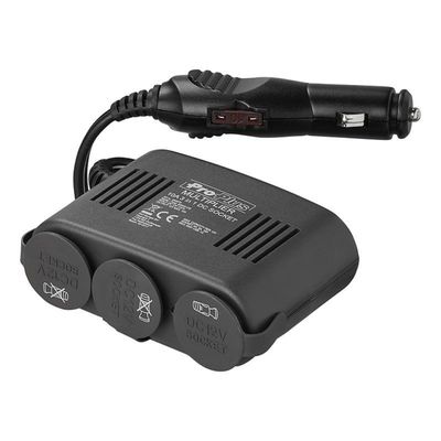 Pro+ Splitter 3-weg 12V + USB incl. bevestigingsplaat Pro+ Splitter 3-weg 12V + USB incl. bevestigingsplaat