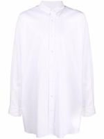 Maison Margiela chemise boutonnée à coupe longue - Blanc