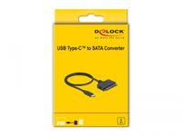 DeLOCK 63803 tussenstuk voor kabels USB C 22-pin SATA Zwart - thumbnail