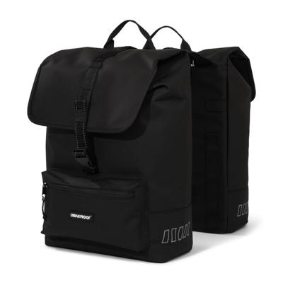 Urbanproof cargo dubbele fietstas 38 liter zwart