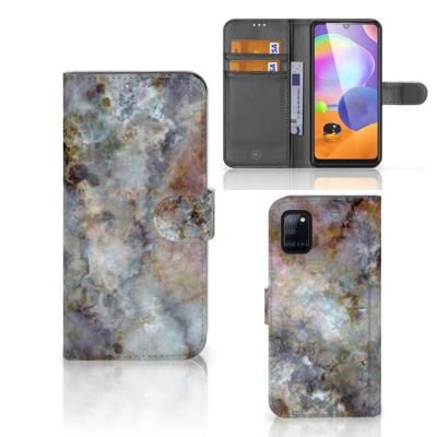 Samsung Galaxy A31 | Bookcase | Marmer Grijs