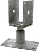 Connex paalhouder u op plaat 80->150 vvz - hv4270