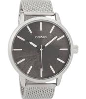 OOZOO Timepieces Horloge Zilver/Zwart | C9655