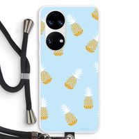 Ananasjes: Huawei P50 Transparant Hoesje met koord