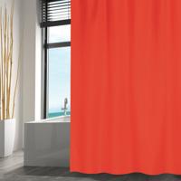 MSV Douchegordijn - rood - gerecycled polyester - 180 x 200 cm - wasbaar