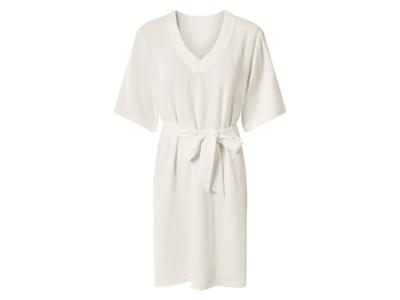 esmara Mousseline dames jurk (Wit, XS (32/34))