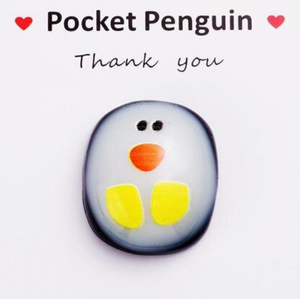 Kleine Pocket Pinguïn Wenskaart - Thank You - Spiritueel - Spiritueelboek.nl
