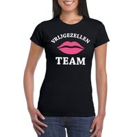 Vrijgezellenfeest Team t-shirt zwart dames - thumbnail