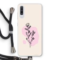 Roses are red: Samsung Galaxy A70 Transparant Hoesje met koord