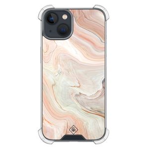 iPhone 13 mini shockproof hoesje - Marmer waves