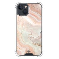 iPhone 13 mini shockproof hoesje - Marmer waves iPhone 13 mini shockproof hoesje - Marmer waves