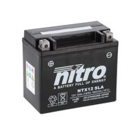 NITRO Gesloten batterij onderhoudsvrij, Batterijen voor motor & scooter, NTX12-SLA