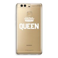 Queen zwart: Huawei P9 Transparant Hoesje Queen zwart: Huawei P9 Transparant Hoesje