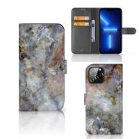 iPhone 13 Pro Max | Bookcase | Marmer Grijs