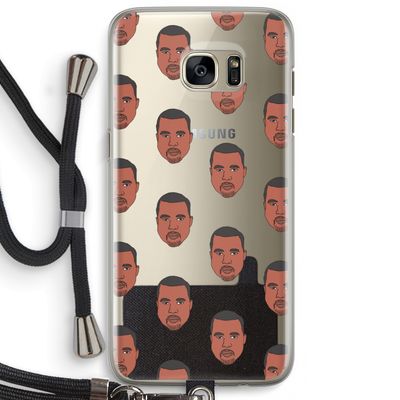 Kanye Call Me?: Samsung Galaxy S7 Edge Transparant Hoesje met koord