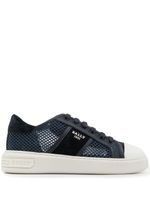 Bally baskets à empiècement en mesh - Bleu