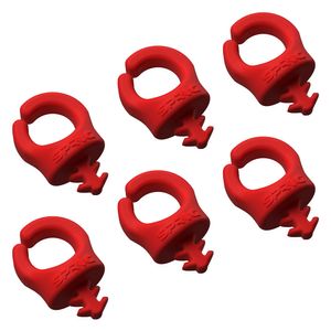 SPRIG Cable Opening 9 mm 1/4”-20, Red, 6-Pack
