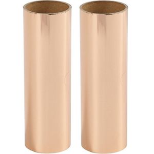 2x rollen rose gouden hobby transfer folie 50 cm knutselmateriaal