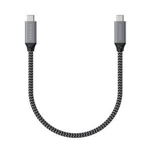 Satechi ST-U4C25M USB-kabel 0,25 m USB4 Gen 3x2 USB C Zwart, Grijs