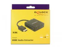 DeLOCK 63276 HDMI Type A (Standard) HDMI Type A (Standard) Zwart video kabel adapter - thumbnail