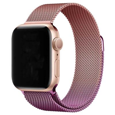 Apple Watch Milanese Band - Rose Rood Paars - 38, 40, 41 & 42mm Apple Watch Milanese Band - Rose Rood Paars - 38, 40, 41 & 42mm