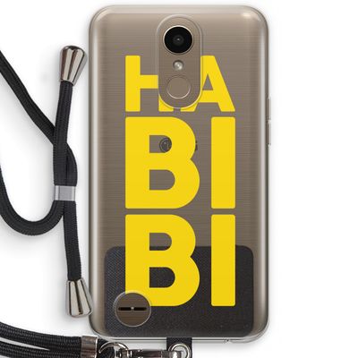 Habibi Majorelle : LG K10 (2017) Transparant Hoesje met koord