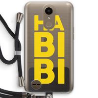 Habibi Majorelle : LG K10 (2017) Transparant Hoesje met koord