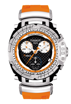 Horlogeband Tissot T027.417.17.201.00 / T603026858 Rubber Oranje 21mm