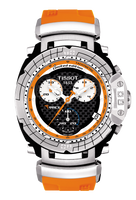 Horlogeband Tissot T027.417.17.201.00 / T610027285 Rubber Oranje 21mm - thumbnail