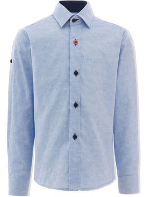 Moustache chemise Pineapple - Bleu