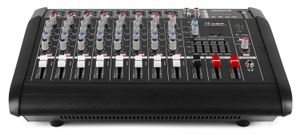 Vonyx AM8A 8-kanaals muziekmixer met ingebouwde 1000W versterker