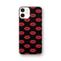 Lips: iPhone 12 mini Transparant Hoesje Lips: iPhone 12 mini Transparant Hoesje