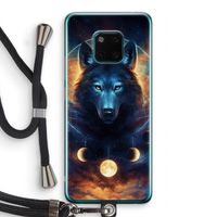 Wolf Dreamcatcher: Huawei Mate 20 Pro Transparant Hoesje met koord