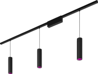 Philips Hue Perifo railverlichting plafond - 3 hanglampen - White and Color - Zwart - thumbnail