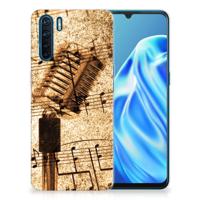 OPPO A91 | Siliconen hoesje | met foto Bladmuziek