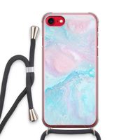 Fantasie pastel: iPhone SE 2020 Transparant Hoesje met koord