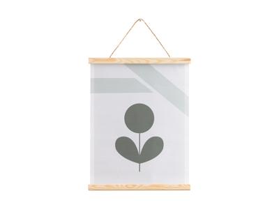 LIVARNO home A3 poster met houten frame (Bloem)