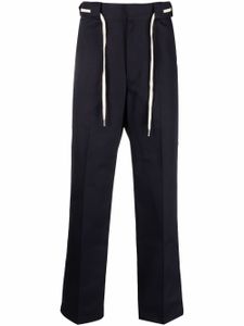 Drôle De Monsieur pantalon de costume à plis marqués - Bleu