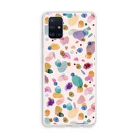 Terrazzo Memphis Pink: Galaxy A51 4G Transparant Hoesje