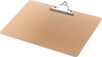 Q-CONNECT klemplaat, hardboard karton, ft A3, liggend, bruin