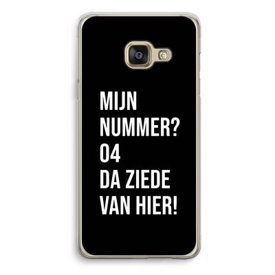 Da ziede van hier - Zwart: Samsung Galaxy A3 (2016) Transparant Hoesje