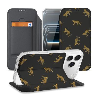 Book Case Apple iPhone 17 Pro Max Leopards
