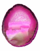 Roze Agaatschijf Gekleurd (Model 2)