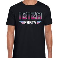 Ibiza party feest t-shirt zwart voor heren - thumbnail