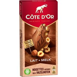 Cote d'Or Cote d'Or - Melk/Hele Noot 180 Gram 9 Stuks