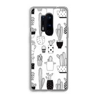 Cactusmotief: OnePlus 8 Pro Transparant Hoesje